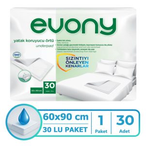 Evony Yatak Koruyucu Örtü 60x90 Cm 30 Adet