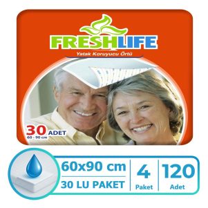 Freshlife Yatak Koruyucu Örtü 60x90 Cm 120 Adet
