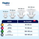 Giggles Belbantlı Hasta Bezi L-Large Beden 60 Adet - Görsel 2