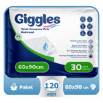 Giggles Yatak Koruyucu Örtü 60x90 Cm 120 Adet