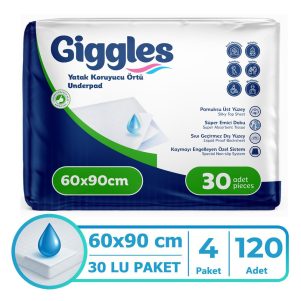 Giggles Yatak Koruyucu Örtü 60x90 Cm 120 Adet