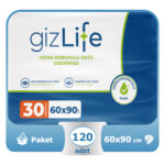 Gizlife Yatak Koruyucu Örtü 60x90 Cm 120 Adet