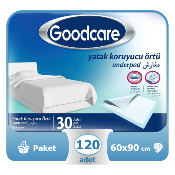 Goodcare Yatak Koruyucu Örtü 60x90 Cm 120 Adet