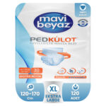 Mavi Beyaz Emici Külot XL-Extra Large Beden 120 Adet