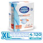 Mavi Beyaz Emici Külot XL-Extra Large Beden 120 Adet