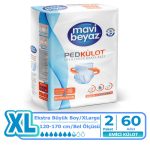 Mavi Beyaz Emici Külot XL-Extra Large Beden 60 Adet
