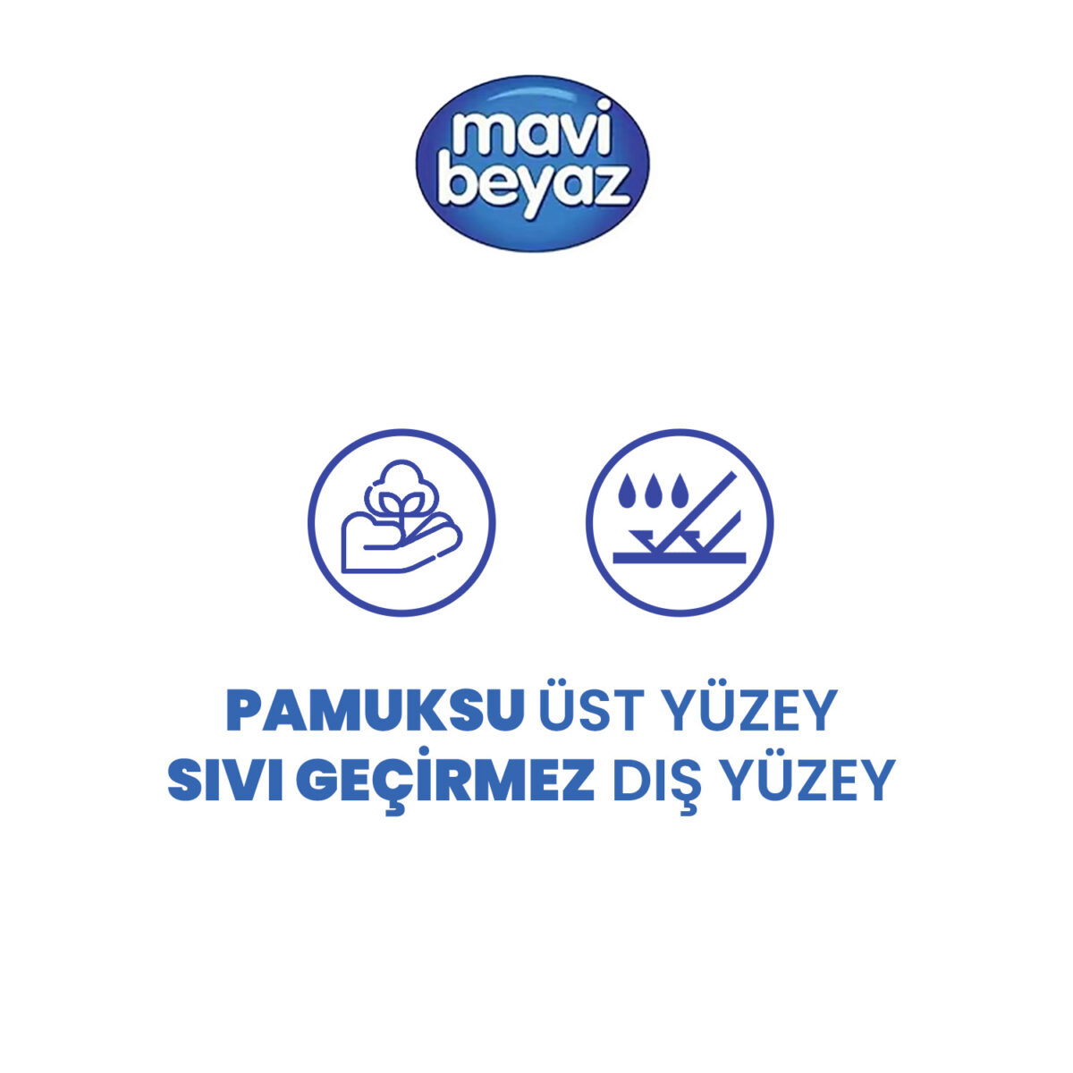 mavi beyaz- yatak koruyucu-ürün-özellikleri-2 Mavi Beyaz Kaydırmaz Bantlı Yatak Koruyucu Örtü 60x90 Cm 120 Adet - Görsel 2