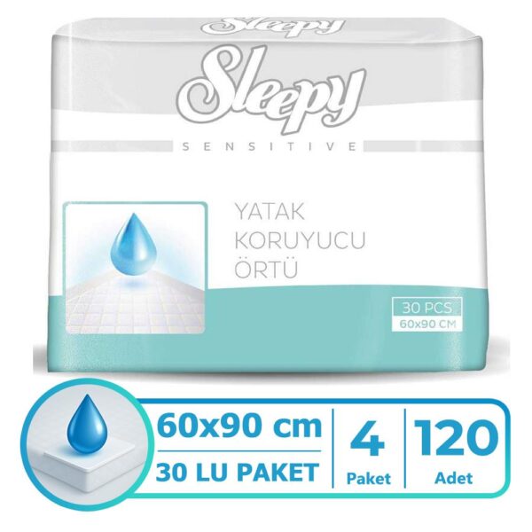 Sleepy Yatak Koruyucu Örtü 60x90 Cm 120 Adet