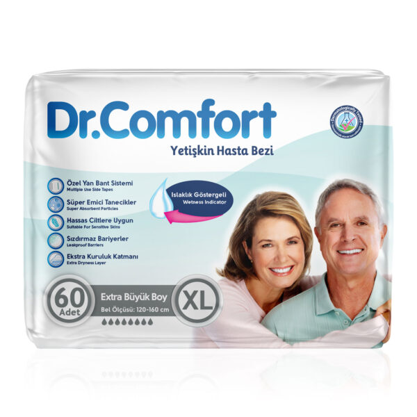 Dr. Comfort Belbantlı Hasta Bezi XL-Extra Large Beden 60 Adet