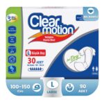 Clear Motion Belbantlı Hasta Bezi L-Large Beden 90 Adet