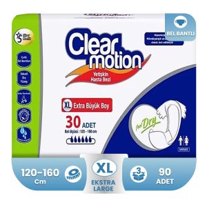 Clear Motion Belbantlı Hasta Bezi XL- Extra Large Beden 90 Adet