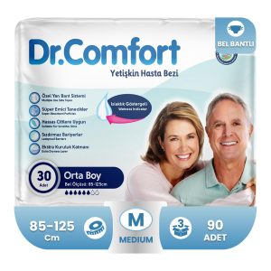 Dr. Comfort Belbantlı Hasta Bezi M-Medium Beden 90 Adet