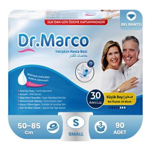 Dr. Marco Belbantlı Hasta Bezi S-Small Beden 90 Adet