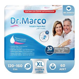 Dr. Marco Belbantlı Hasta Bezi XL-Extra Large Beden 60 Adet
