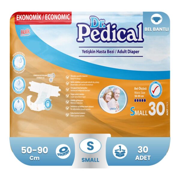 Dr. Pedical Belbantlı Hasta Bezi S-Small Beden 30 Adet