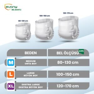 Evony Belbantlı Hasta Bezi XL-Extra Large Beden 120 Adet - Görsel 2