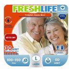 Freshlife Belbantlı Hasta Bezi L-Large Beden 60 Adet
