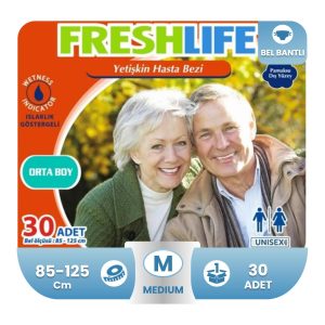 Freshlife Belbantlı Hasta Bezi M-Medium Beden 30 Adet
