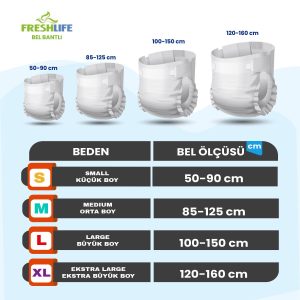 Freshlife Belbantlı Hasta Bezi M-Medium Beden 30 Adet - Görsel 2