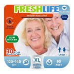 Freshlife Belbantlı Hasta Bezi XL-Extra Large Beden 90 Adet