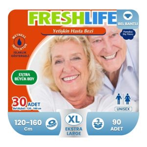 Freshlife Belbantlı Hasta Bezi XL-Extra Large Beden 90 Adet