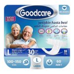 Goodcare Belbantlı Tekstil Yüzey Hasta Bezi L-Large Beden 60 Adet