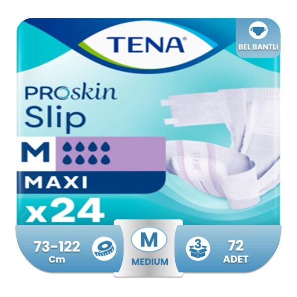 Tena Proskin Slip Maxi Belbantlı Hasta Bezi M-Medium Beden 72 Adet