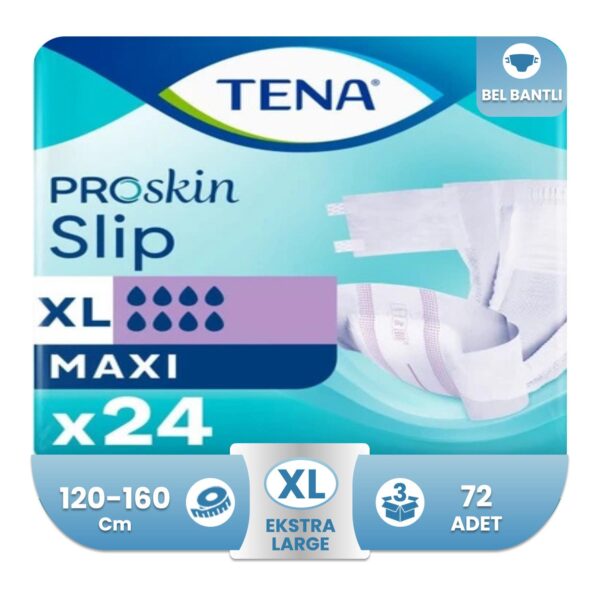 Tena Proskin Slip Maxi Belbantlı Hasta Bezi XL-Extra Large Beden 72 Adet
