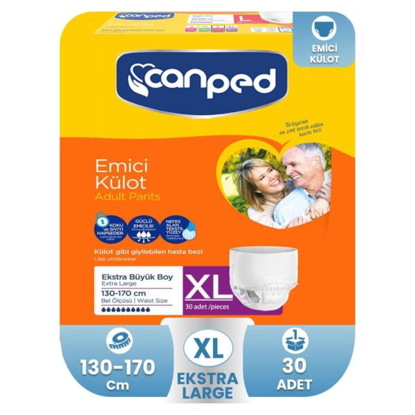 Canped Emici Külot XL-Extra Large Beden 30 Adet