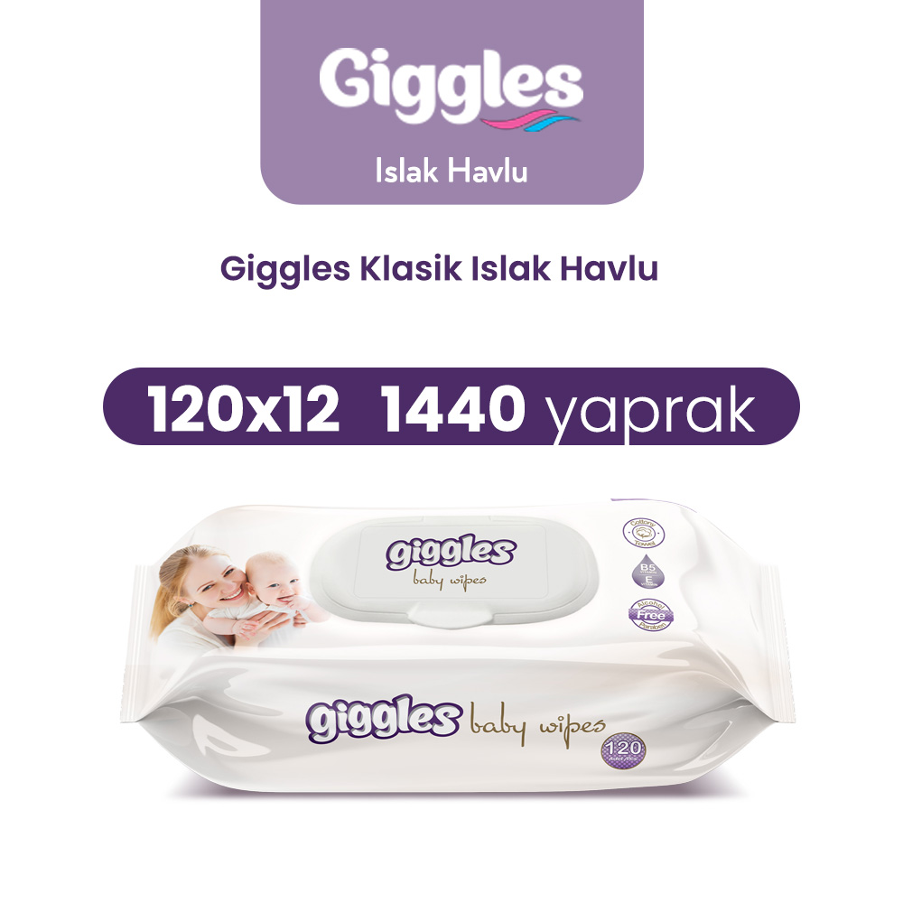 1440 Giggles Islak Havlu Klasik 1440 Adet - Görsel 1