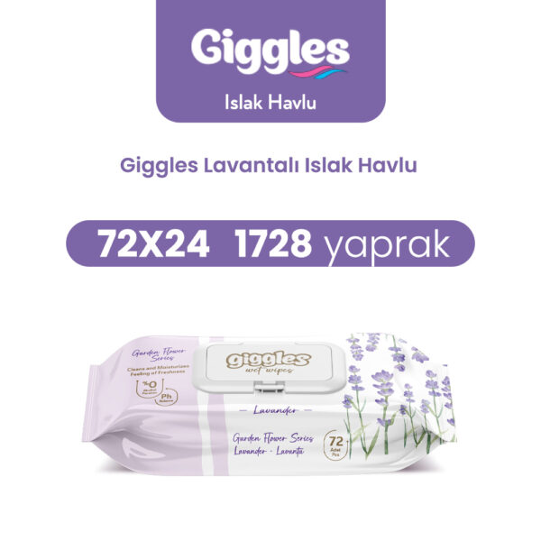 Giggles Islak Havlu Lavanta 1728 Adet