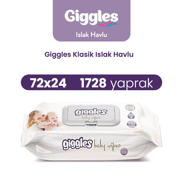 Giggles Islak Havlu Klasik 1728 Adet