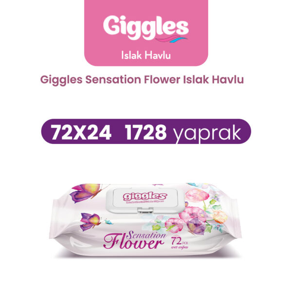 Giggles Islak Havlu Flower Sansation 1728 Adet