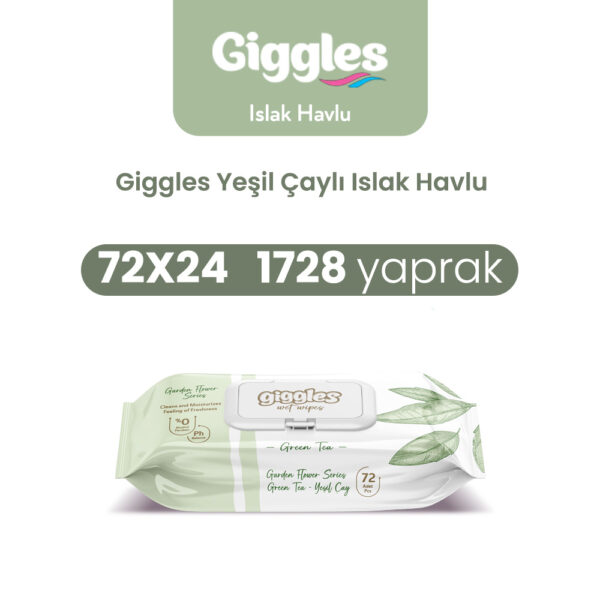 Giggles Islak Havlu Yeşil Çay 1728 Adet