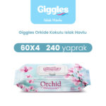 Giggles Islak Havlu Orkide 240 Adet
