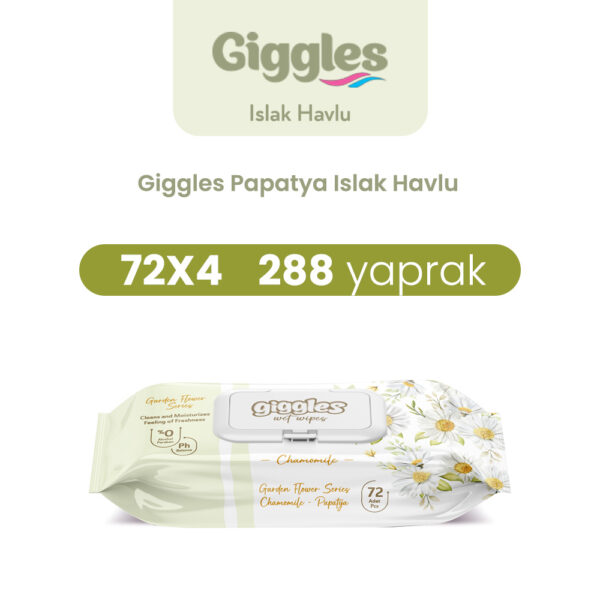 Giggles Islak Havlu Papatya 288 Adet