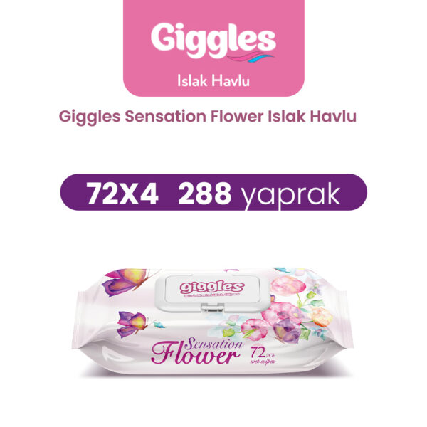 Giggles Islak Havlu Flower Sansation 288 Adet
