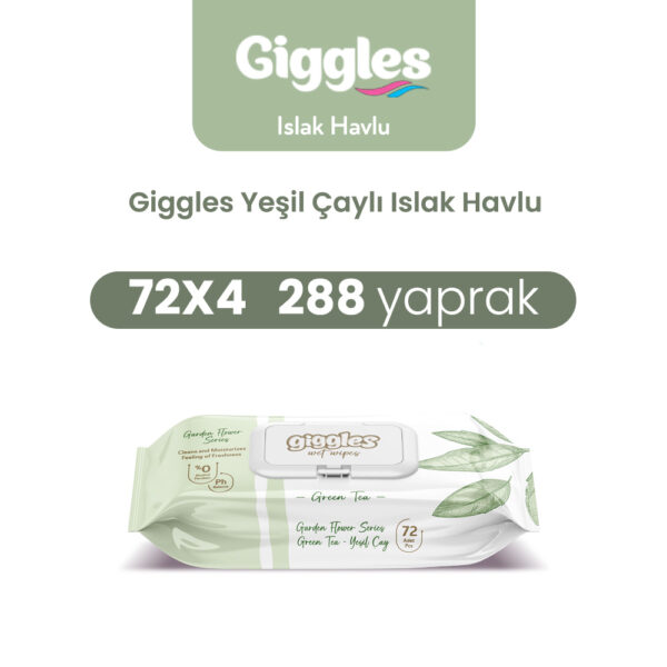 Giggles Islak Havlu Yeşil Çay 288 Adet
