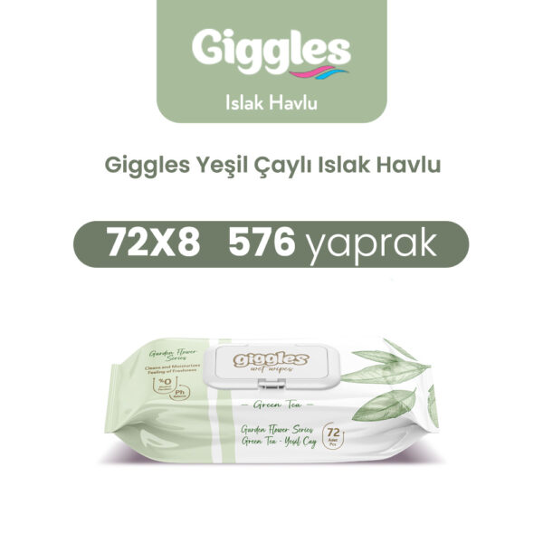 Giggles Islak Havlu Yeşil Çay 576 Adet