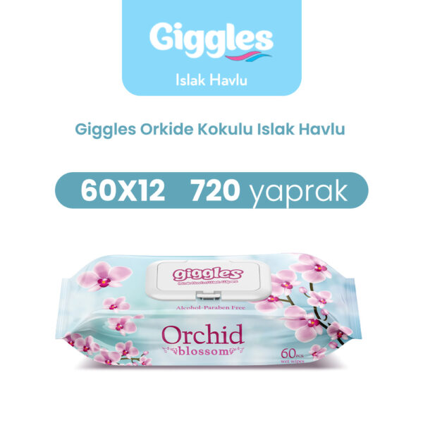 Giggles Islak Havlu Orkide 720 Adet