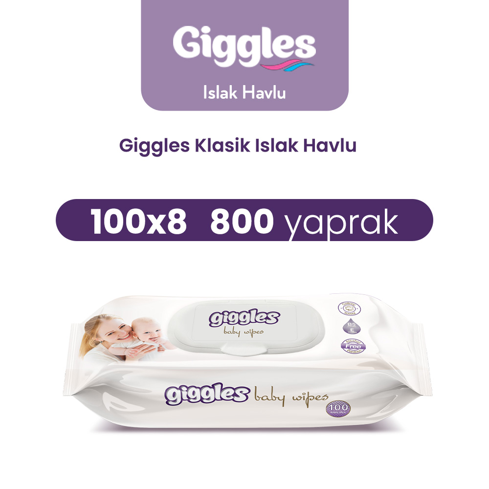 800 Giggles Islak Havlu Klasik 800 Adet - Görsel 1