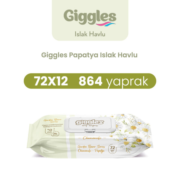 Giggles Islak Havlu Papatya 864 Adet