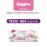 Giggles Islak Havlu Flower Sansation 864 Adet