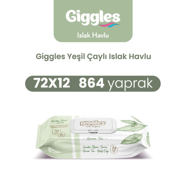 Giggles Islak Havlu Yeşil Çay 864 Adet