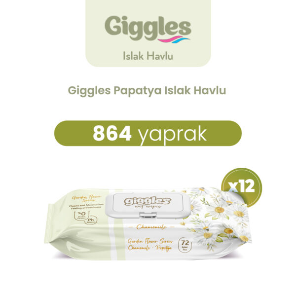 Giggles Islak Havlu Papatya 864 Adet
