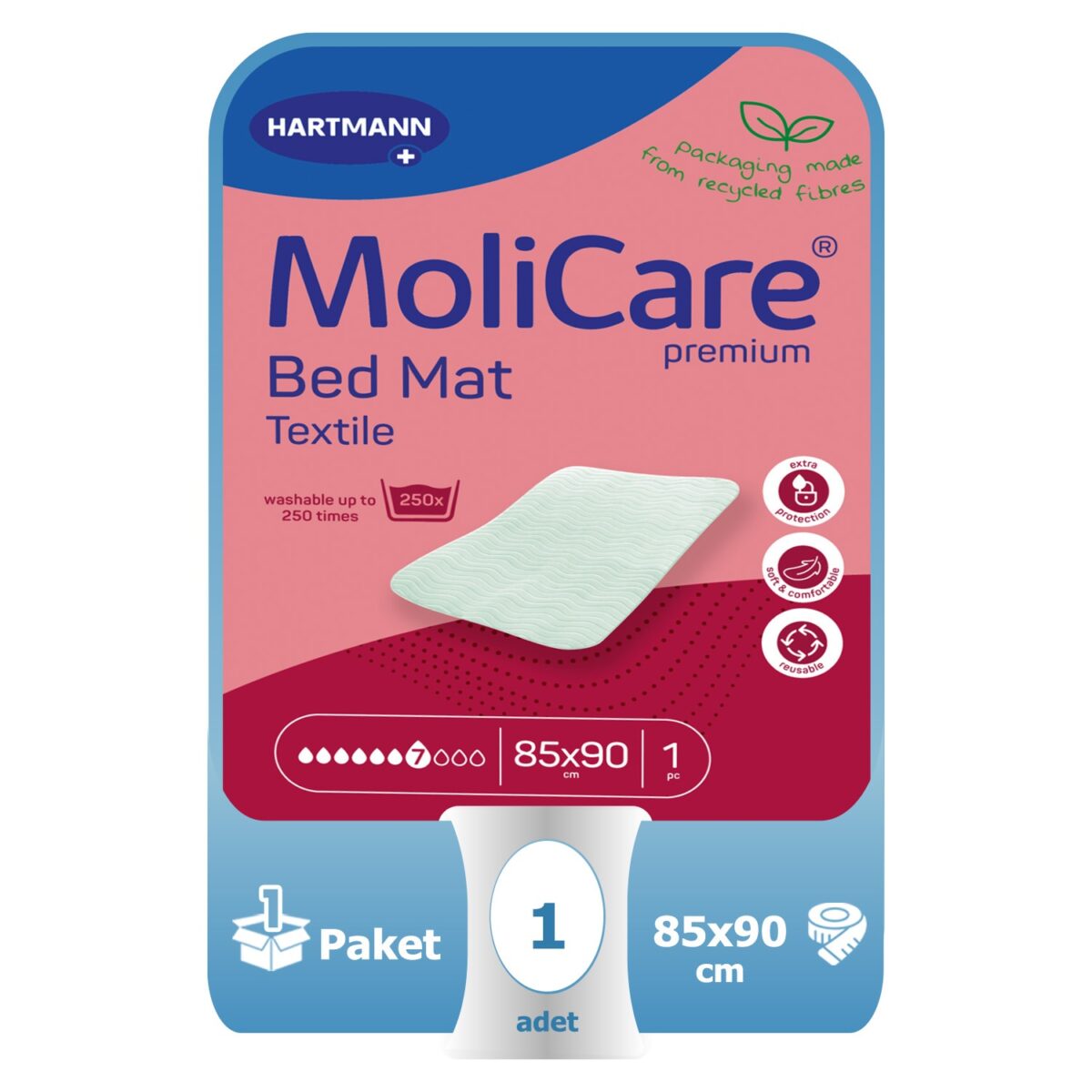 Molicare Bed Mat Yıkanabilir Yatak Koruyucu 85×90 Cm 1 Adet Molicare Bed Mat Yıkanabilir Yatak Koruyucu 85x90 Cm 1 Adet - Görsel 1