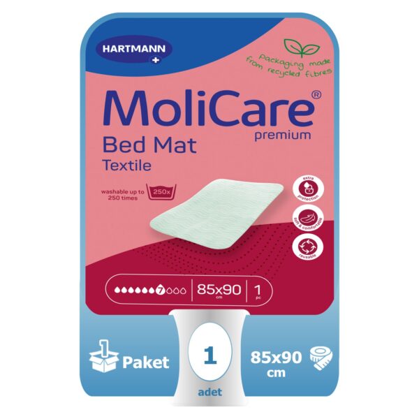 Molicare Bed Mat Yıkanabilir Yatak Koruyucu 85x90 Cm 1 Adet