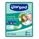 Canped Anatomik Hasta Bezi M-Medium Beden 30 Adet