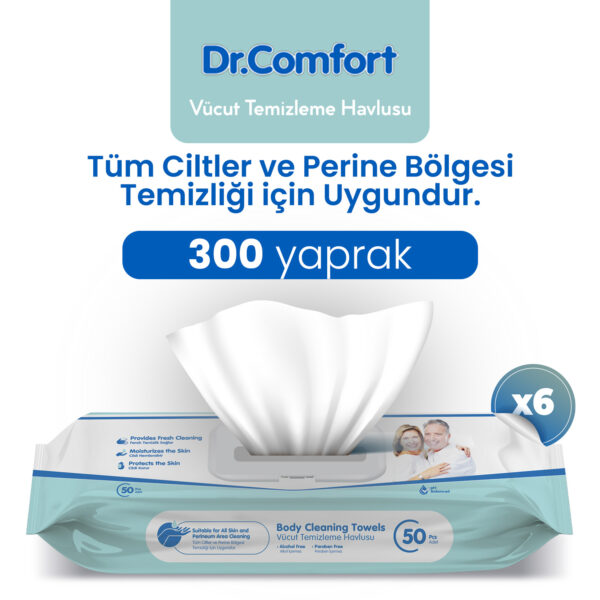 Dr.Comfort Perine ve Vücut Temizleme Havlusu 300 Adet