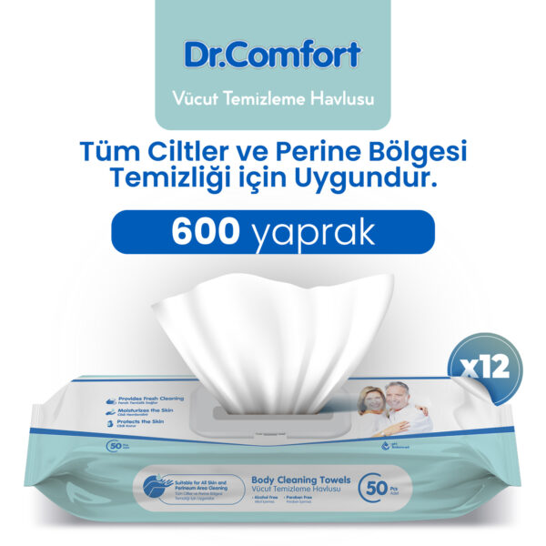Dr.Comfort Perine ve Vücut Temizleme Havlusu 600 Adet